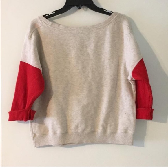 Marc Jacobs oatmeal and red sweatshirt - Picture 2 of 3